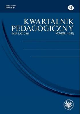 Kwartalnik Pedagogiczny 2016/3 (241) - Группа авторов KWARTALNIK PEDAGOGICZNY