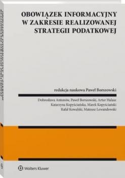 Скачать Obowiązek informacyjny w zakresie realizowanej strategii podatkowej - Paweł Borszowski