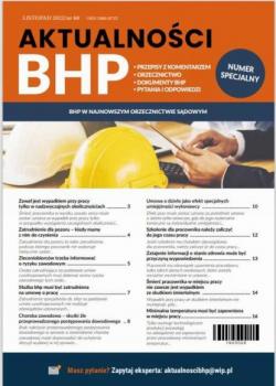 Скачать Aktualności BHP – Numer specjalny: BHP w najnowszym orzecznictwie sądowym - Praca zbiorowa