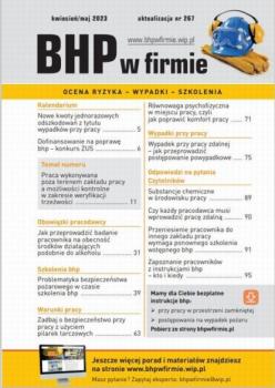 Скачать „BHP w firmie” kwiecień/maj 2023 - Praca zbiorowa