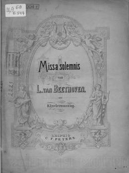 Скачать Missa solemnis - Людвиг ван Бетховен