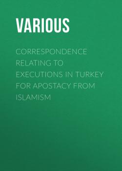 Скачать Correspondence Relating to Executions in Turkey for Apostacy from Islamism - Various