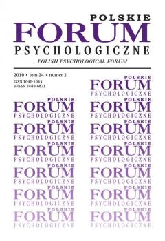 Скачать Polskie Forum Psychologiczne tom 24 numer 2 - Отсутствует