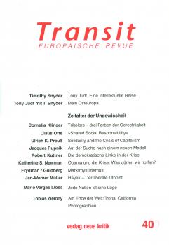 Скачать Transit 40. Europäische Revue - Timothy Snyder