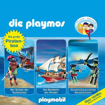 Скачать Die Playmos - Das Original Playmobil Hörspiel, Die große Piraten-Box, Folgen 1, 16, 22 - Simon X. Rost