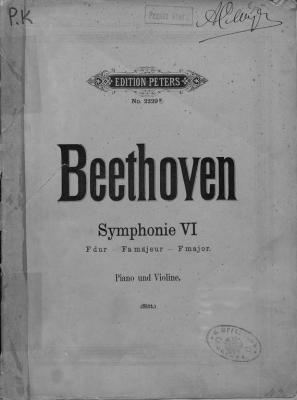 Symphonie 6 fur pianoforte und violine - Людвиг ван Бетховен 