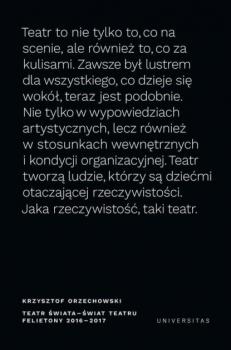 Скачать Teatr świata - świat teatru Felietony 2016-2017 - Krzysztof Orzechowski