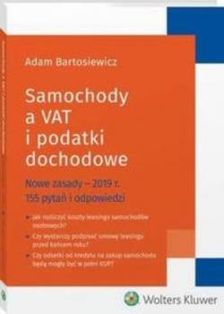 Скачать Samochody a VAT i podatki dochodowe - Adam Bartosiewicz