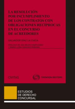 Скачать La resolución por incumplimiento de los contratos con obligaciones recíprocas en el concurso de acreedores - Salvador Díaz La Chica