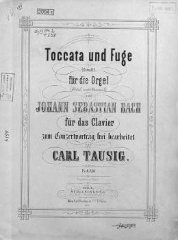 Скачать Toccata und Fuge (D-moll) fur die Orgel v. Jogann Sebastian Bach - Иоганн Себастьян Бах
