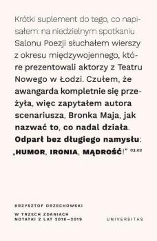 Скачать W trzech zdaniach. Zapiski z lat 2018/2019 - Krzysztof Orzechowski