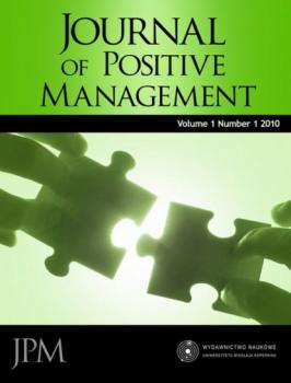 Скачать Journal of Positive Management, Vol. 1, No. 1, 2010 - Rafał Haffer